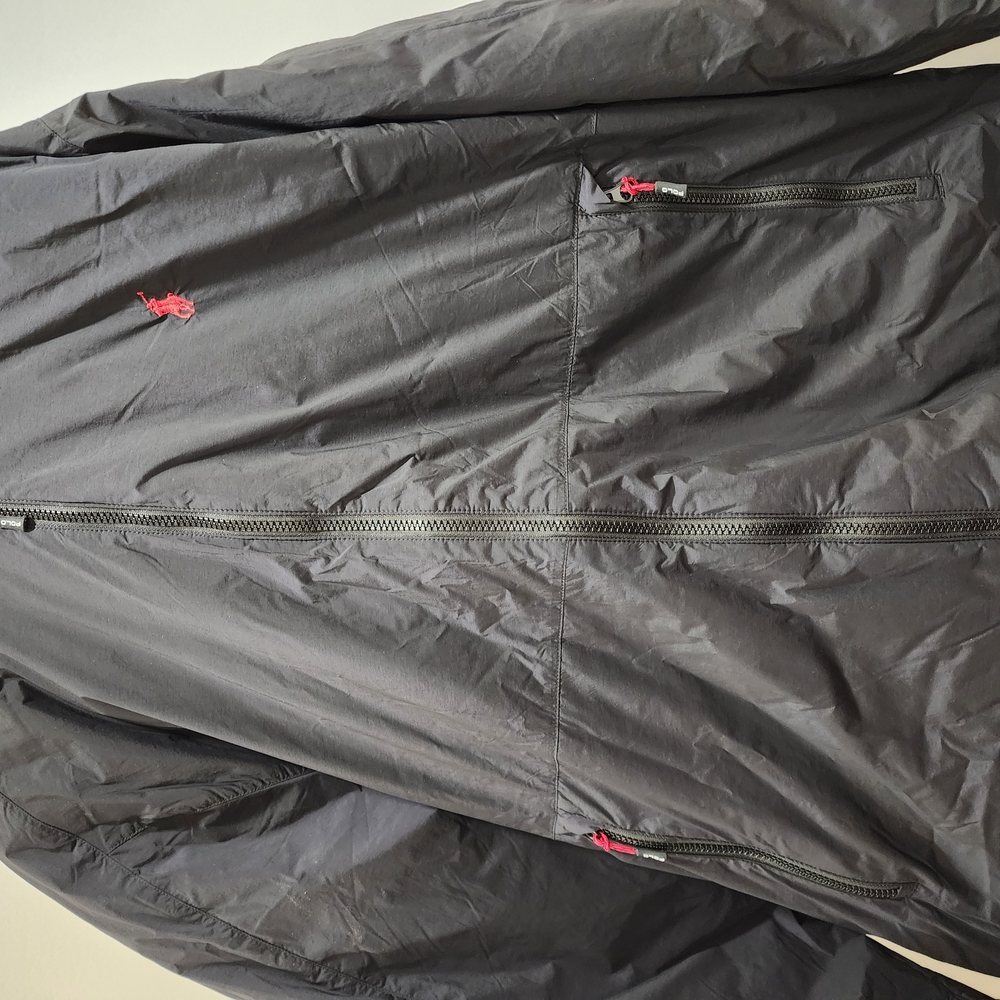 Men Ralph Lauren Black Teak Packable Jacket Sz XL